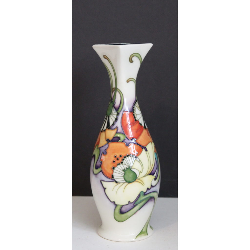 An Unusual Moorcroft Vase Floral Patterns Moorcroft Collectors Club ...