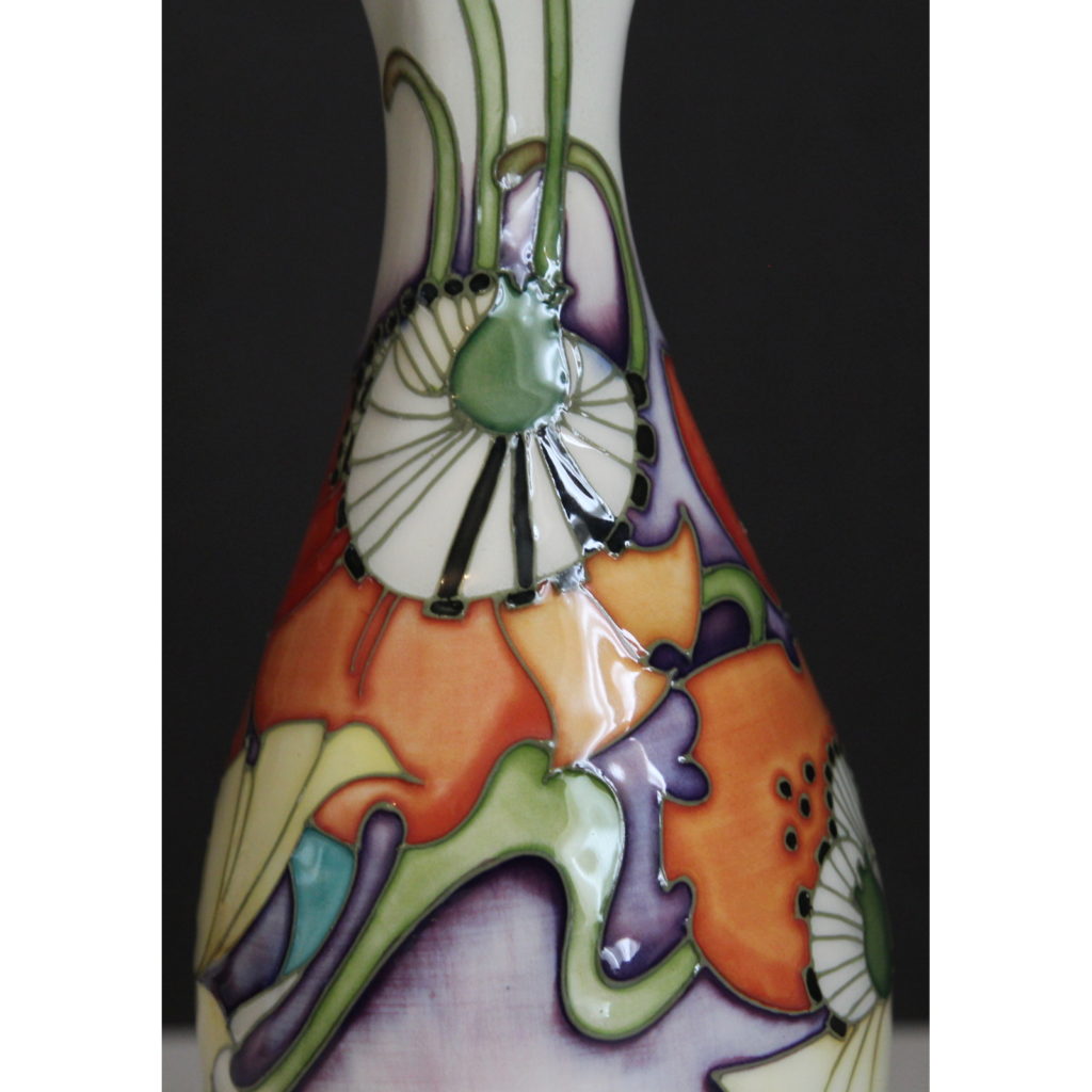 An Unusual Moorcroft Vase Floral Patterns Moorcroft Collectors Club ...