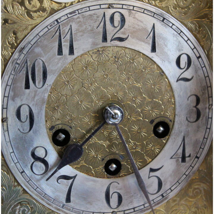 A Large Victorian Inlaid Mahogany Cased Junghans Bracket Clock