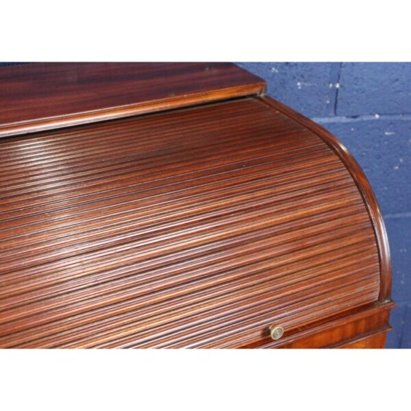 A Quality Mahogany Tamber Fronted Ladies Desk with Fitted Interior - Image 5