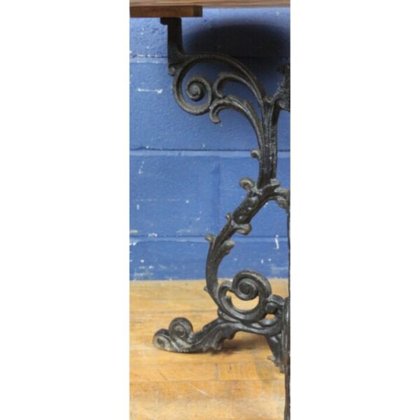 A Victorian Cast Iron Based & Marble Topped Side Table - Image 4