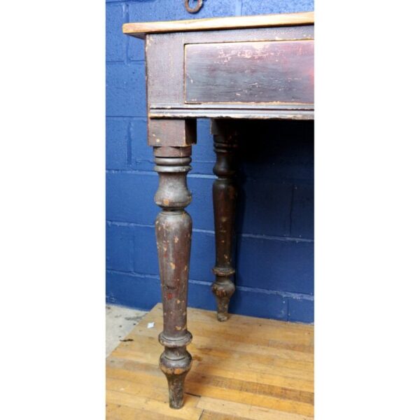 A Large Victorian Scumbled or Painted Pine Three Drawer Side Table Excellent Retail Piece - Image 5