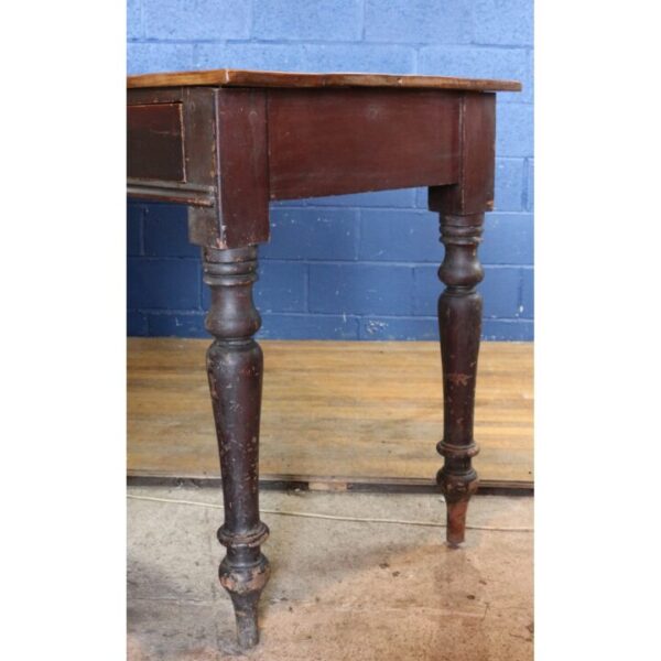 A Large Victorian Scumbled or Painted Pine Three Drawer Side Table Excellent Retail Piece - Image 3