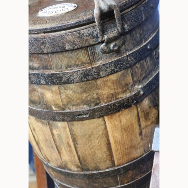 An Early C20th Oak Butter Churn on Pine Stand by Melotte Separator Sales Co Bristol - Image 7