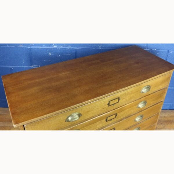A Laura Ashley Oak 5 Drawer Haberdashery Plan Chest of Drawers - Image 9