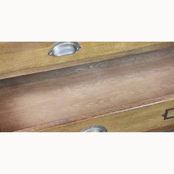 A Laura Ashley Oak 5 Drawer Haberdashery Plan Chest of Drawers - Image 5