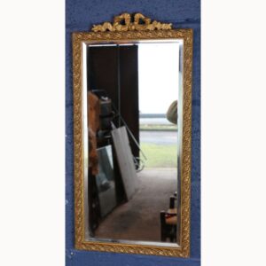 An Ornate Antique Style Gilt Framed Bevel Edged Wall Mirror