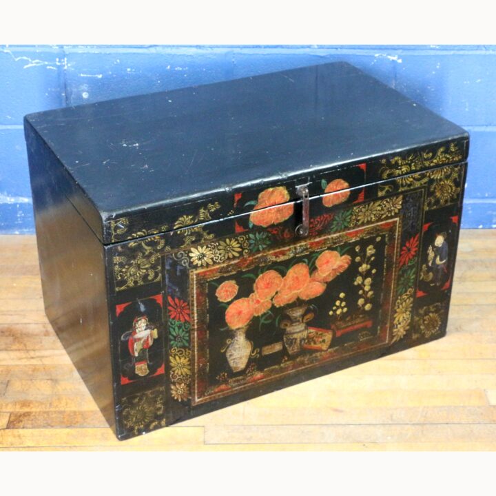 A Late C19th Early C20th Chinese Shanxi Trunk or Opera Chest - Image 2