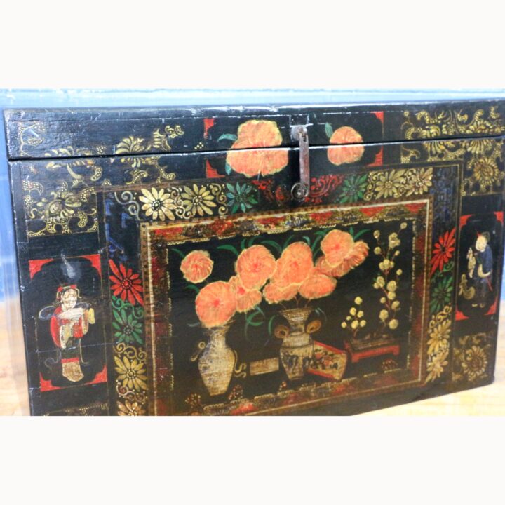 A Late C19th Early C20th Chinese Shanxi Trunk or Opera Chest - Image 9