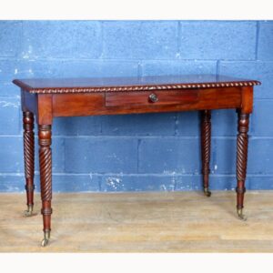An Early C19th Mahogany Single Drawer Side Table Possibly Irish