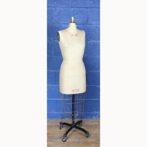 An Antique Kennett & Lindsell of London Dressmakers Mannequin on Cast Iron Base
